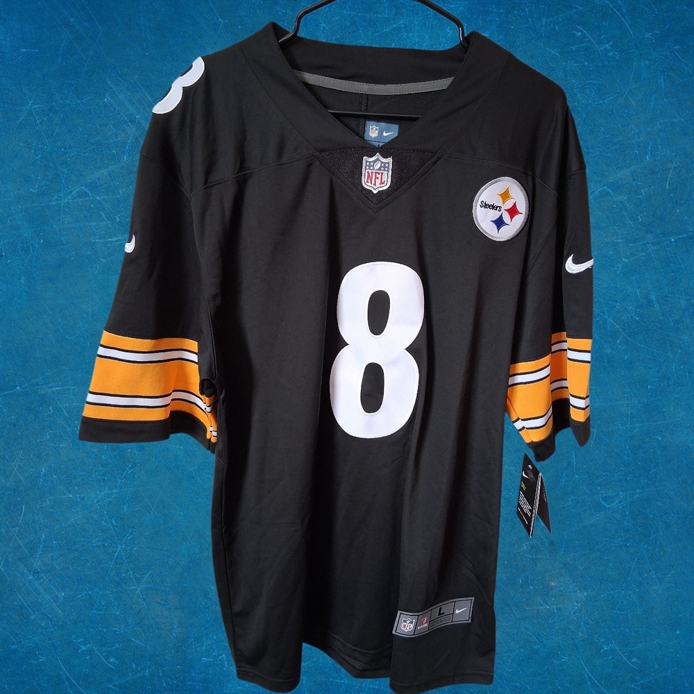 (New) Pittsburgh Steelers Kenny Pickett Jersey Sz L Stitched #8 NFL On Field